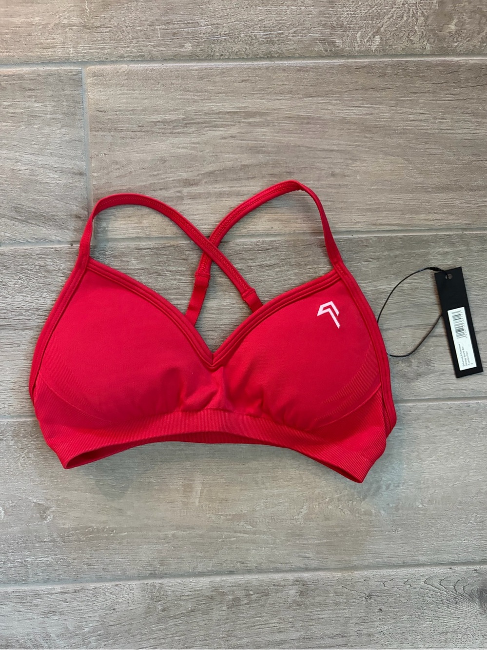 ONER ACTIVE ENHANCELIFT SEAMLESS STRAPPY BRA - TOASTED RED - SMALL - Picture 5 of 6